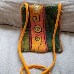 Bright flower felted bag 🏵️